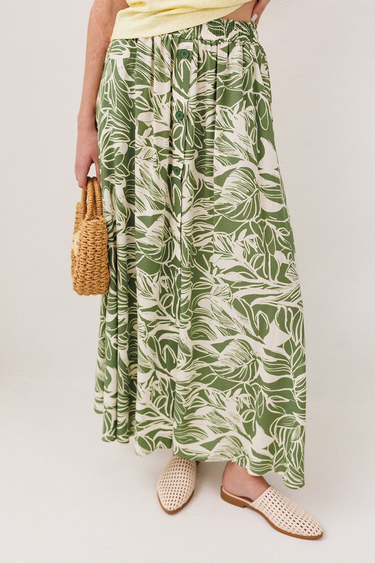 Юбка Buter New арт. 3342 принт листья