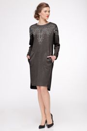 Sukienka Faufilure Outlet #S421 korichn