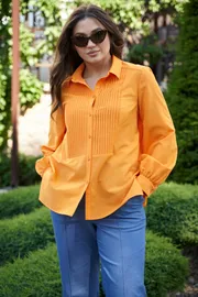 Bluzka ANDINA CITY #5008-23 oranzhevyj