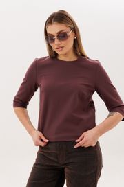 Блуза Anelli Laurel арт. 1824 махагон