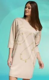 Sukienka Faufilure S1431 bezh