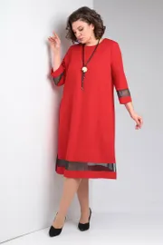 Sukienka Ladis Line #1483 krasnyj