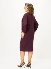 Garnitur Vilena-fashion #1169 burgundi