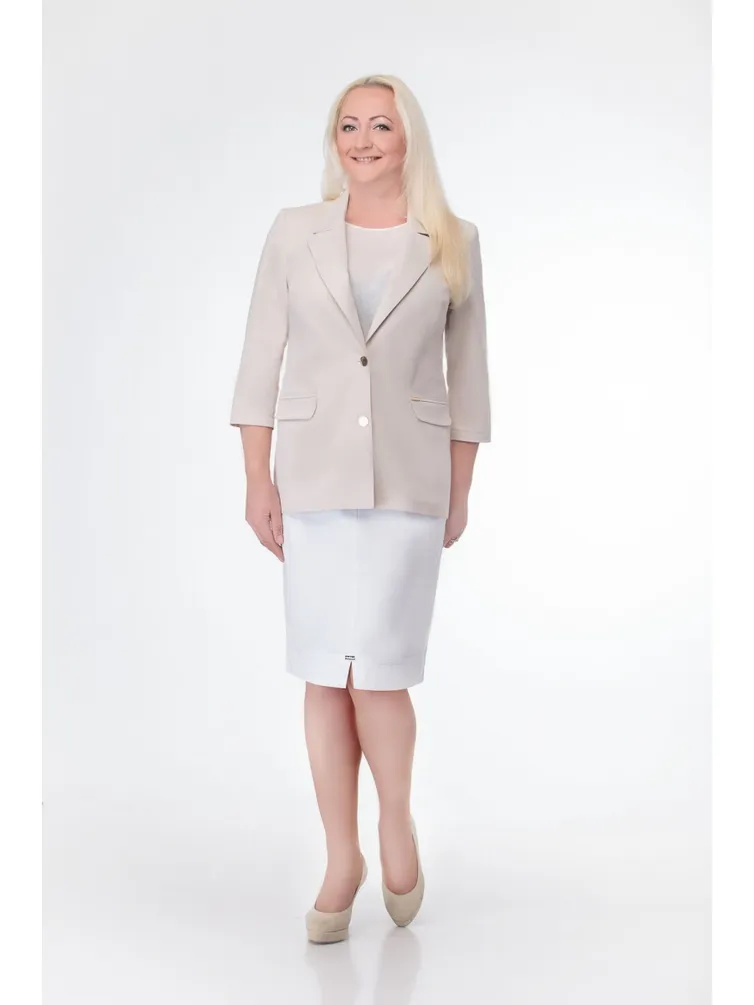 Żakiet Elite Moda #4297 bezh