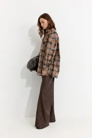 Blouse Lyushe #4303 korichnevyj