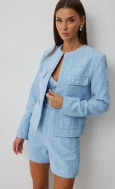 Żakiet V&N fashion 1035 goluboj