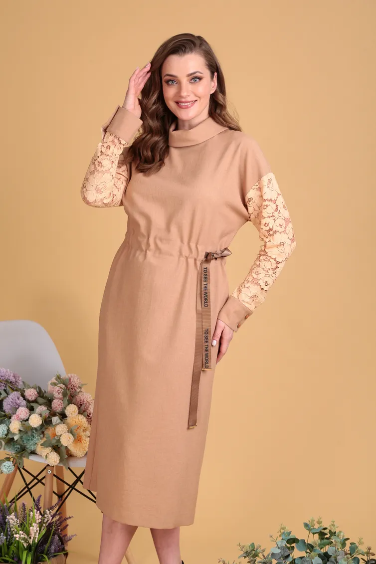 Sukienka SandyNA #130116 oxra