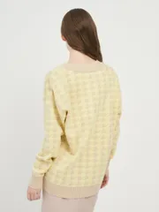 Кардиган Newvay арт. 7221-14093 св.беж/лимный щербет