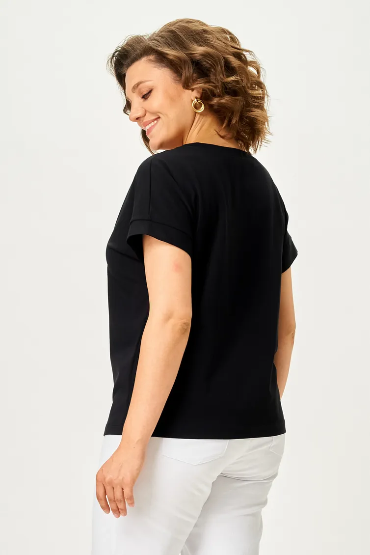 Блузки, туники Rumoda арт. 2239 (короткий рукав) черный