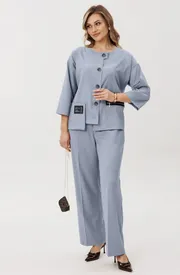 Garnitury damskie Verita moda #N-2440 goluboj