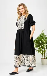 Dress Ava fashion M-192 chernyj