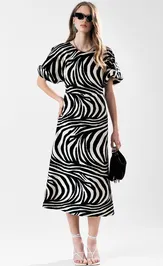 Sukienka MilMil 1022-25 Kasablanka zebra