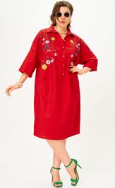 Платье SOVA 11318 красный