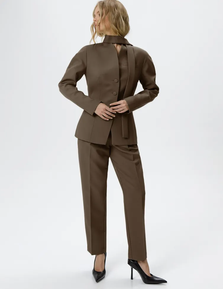 Trousers Pirs #6292 korichnevyj
