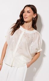 Блузка Люше 4382 молоко