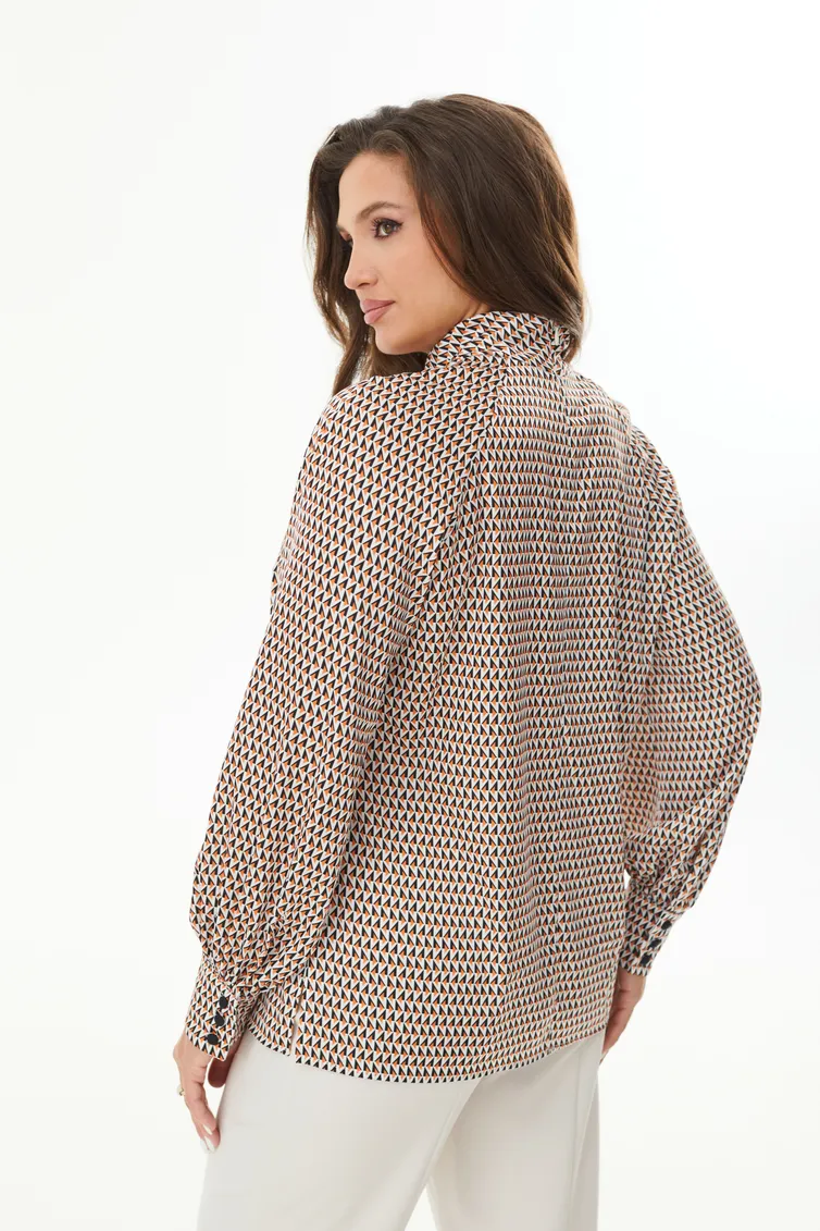 Bluzka MALI #623-054 ryzhij romb