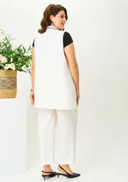 Żakiet Ava fashion #M-111.01 molochnyj