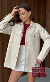 Рубашка PRATA wear S022 молочный