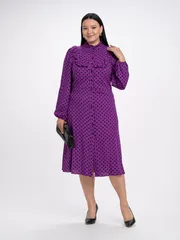 Sukienka FASHION CENTRE #V-3300/Sirenevyj v gorox