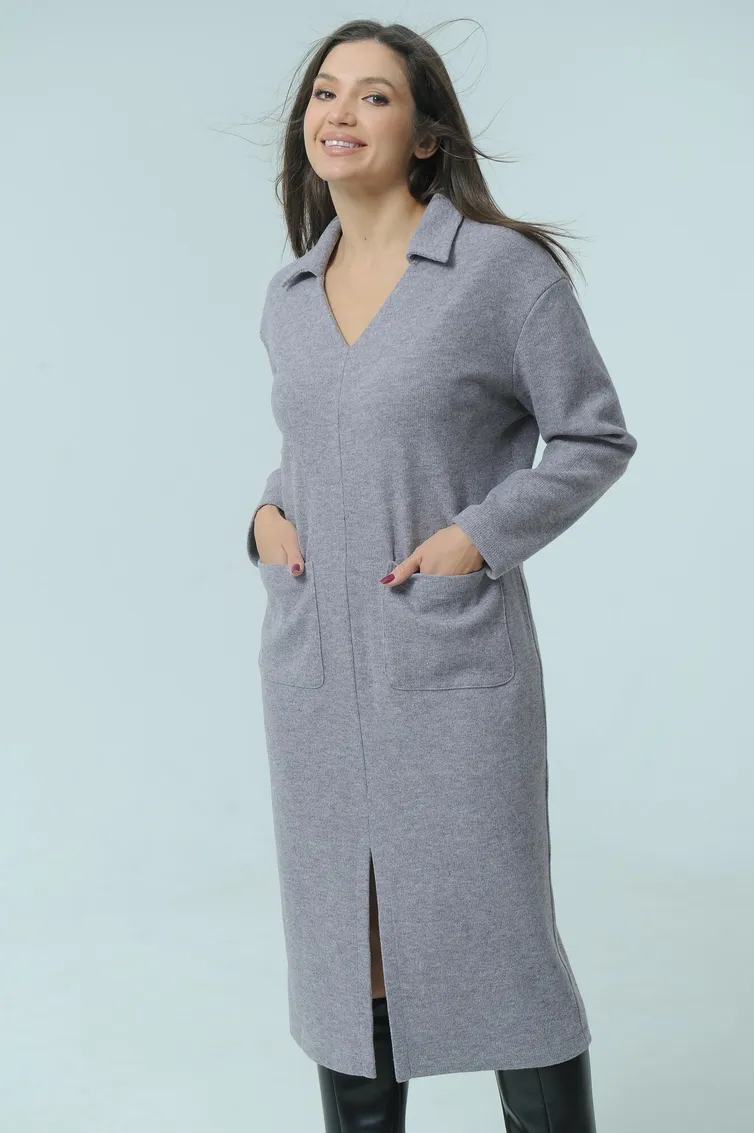 Dress Ma Cherie #4033 sero-fioletovyj