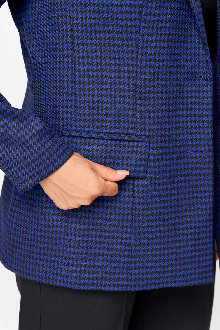 Żakiet BelElStyle #412-303 sinij print