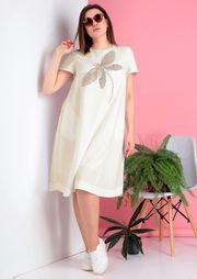 Dress Ivelta plus #1782/1 moloko