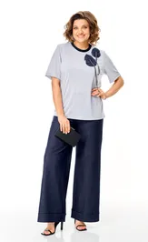 Garnitur Michel Chic 1368/1 serebro, sinij