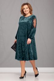 Dress Ivelta plus #1619 izumr