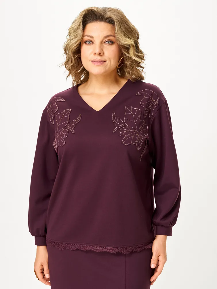 Garnitur Vilena-fashion #1169 burgundi