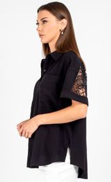 Blouse VIZAVI 724 chernyj