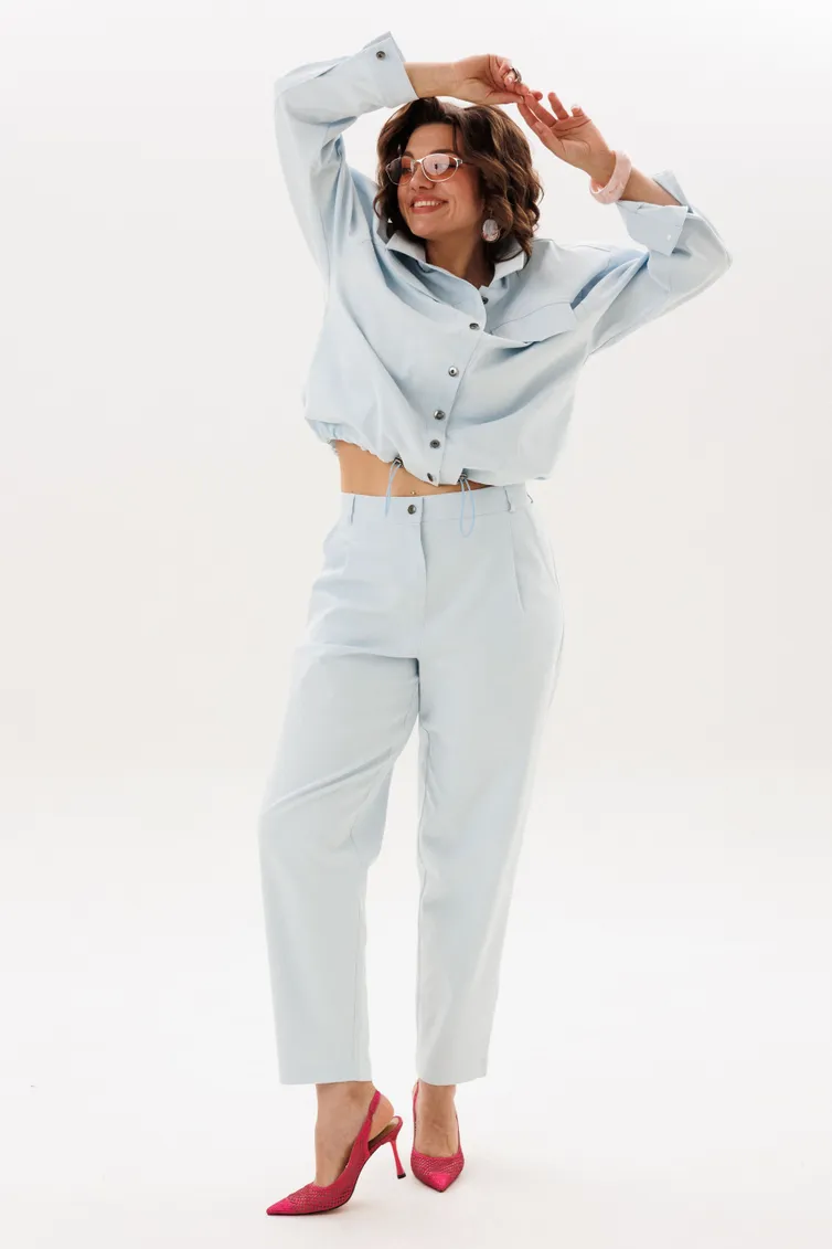 Trousers Anelli Laurel #1853 vozdushnyj oblachnyj