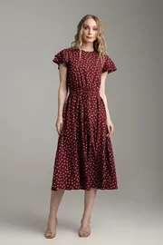 Dress MARIKA #421 bordo