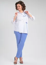 Zestaw Vilena-fashion #954 belyj+goluboj