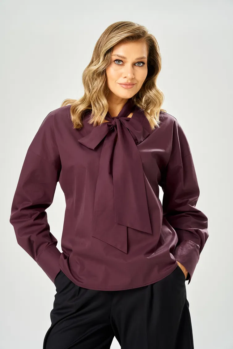 Blouse Ava fashion #M-235 bordovyj
