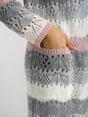 Кардиган BONADI арт. 1285 пудра-серый