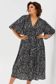 Sukienka BegiModa #1035 chyorno-belyj