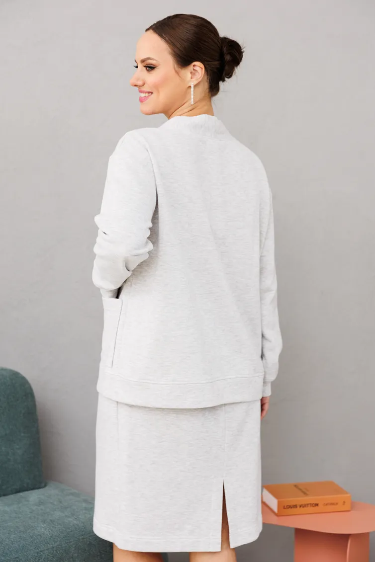 Garnitur Anastasia #1195 seryj melanzh