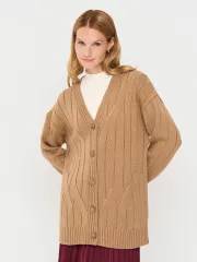 Кардиган Newvay арт. 9252-91052 карамельный кофе