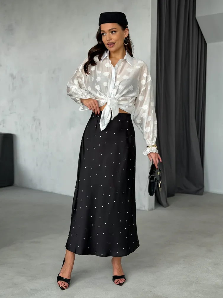 Skirt PRATA wear #S040 chernyj