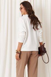 Джемпер Panda арт. 120244 молочный