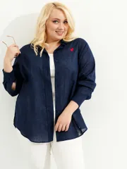 Рубашка Ketty арт. K-03840 синий