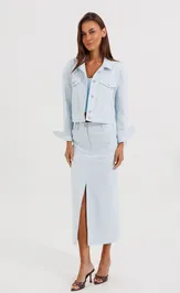 Spódnica V&N fashion 1177_goluboj