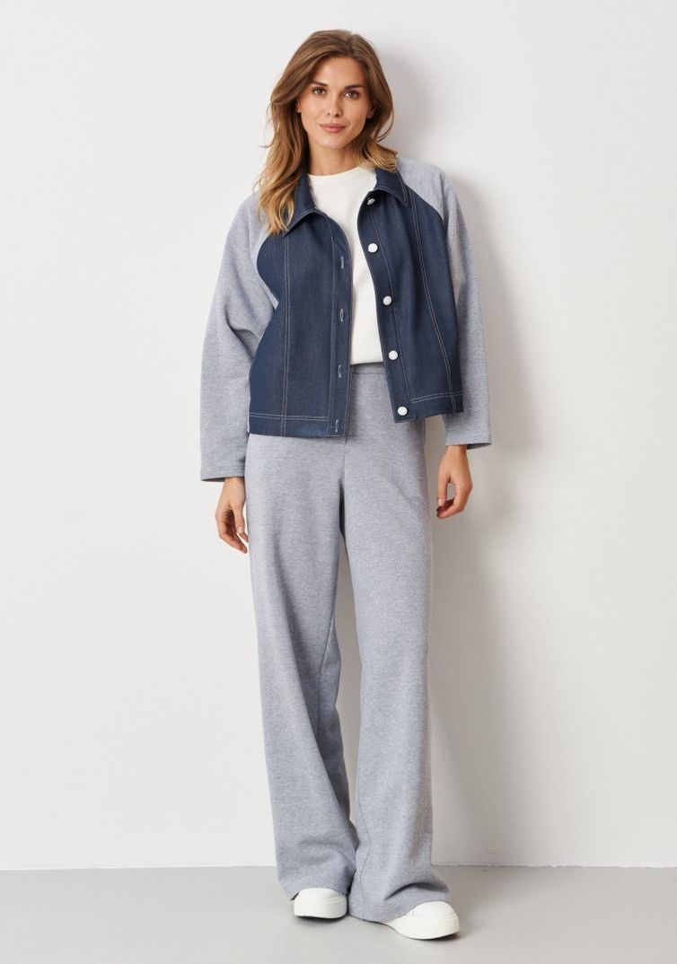 Жакет Panda арт. 122130 сине-серый