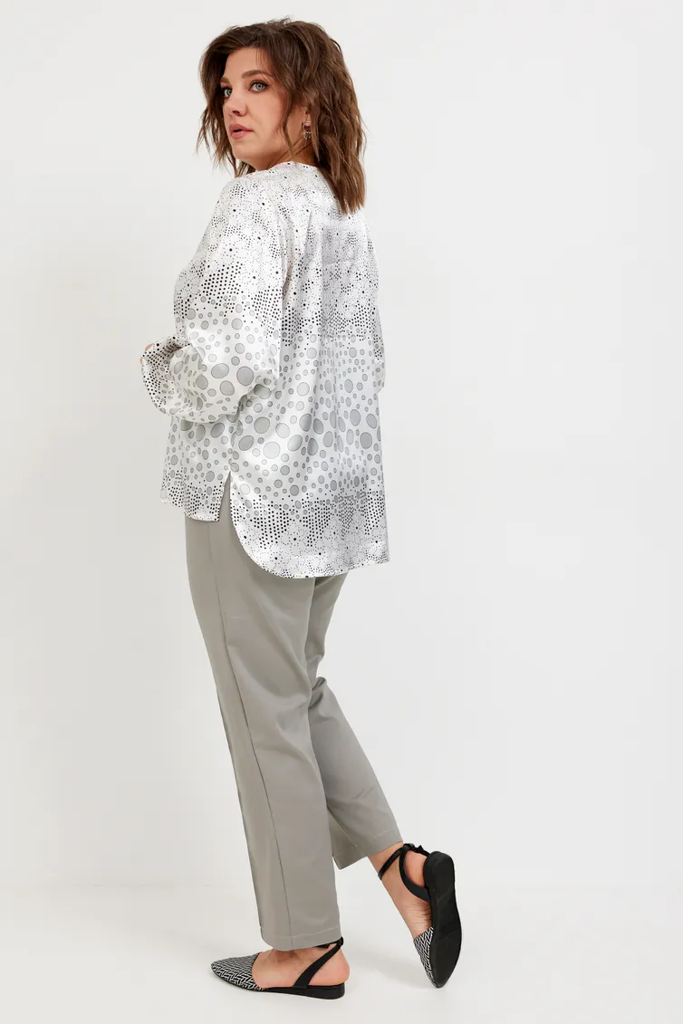 Bluzka BegiModa #4142 krugi na belom