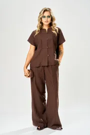 Suit Ava fashion #M-207 korichnevyj