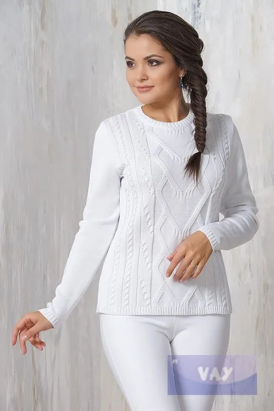 Джемперы, кардиганы, жакеты Newvay арт. 4388 бел