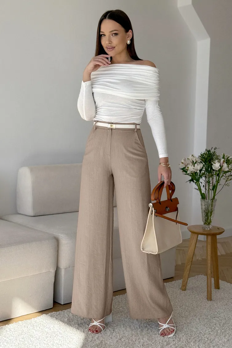Spodnie PRATA wear #S036 kapuchino