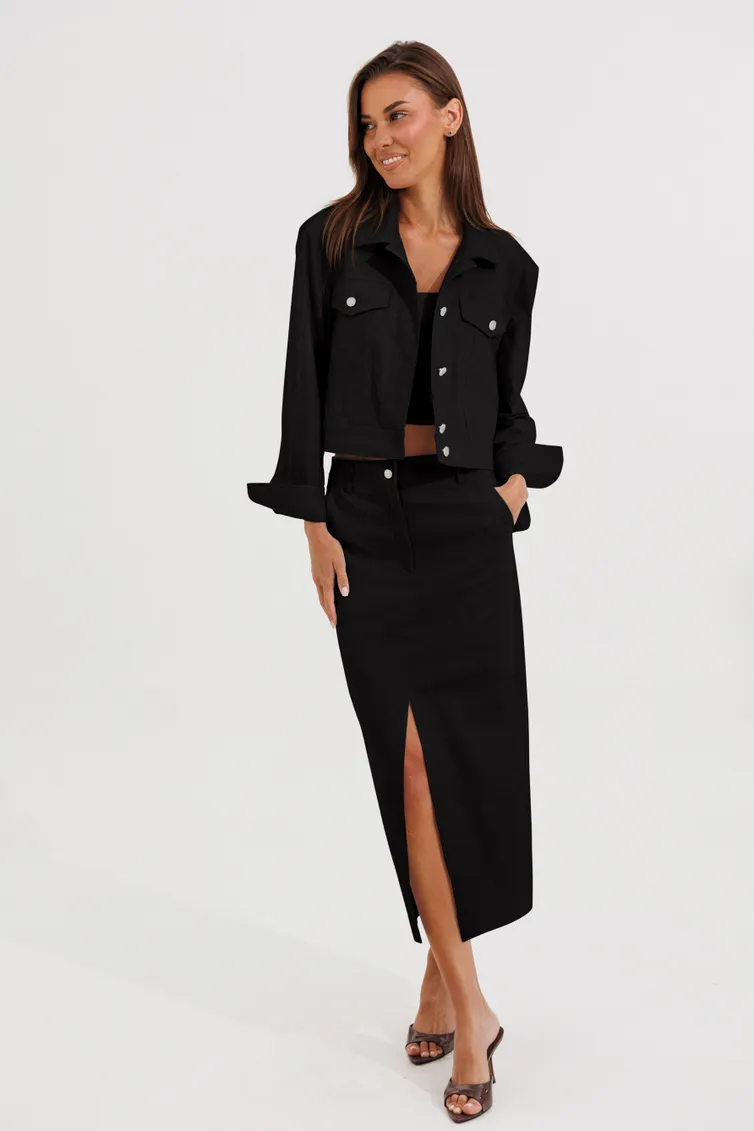 Spódnica V&N fashion #1177_chernyj
