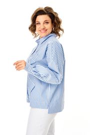 Блузка Michel Chic арт. 798 полоска голубая