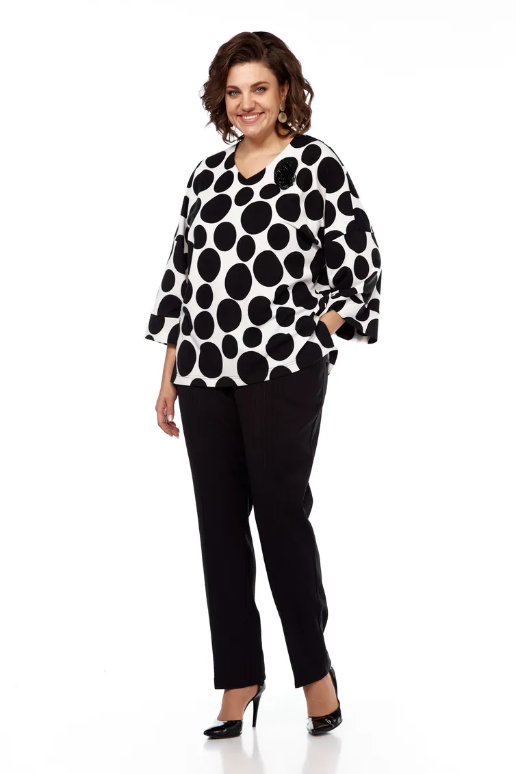 Blouson Abbi #4049 cherno-belyj
